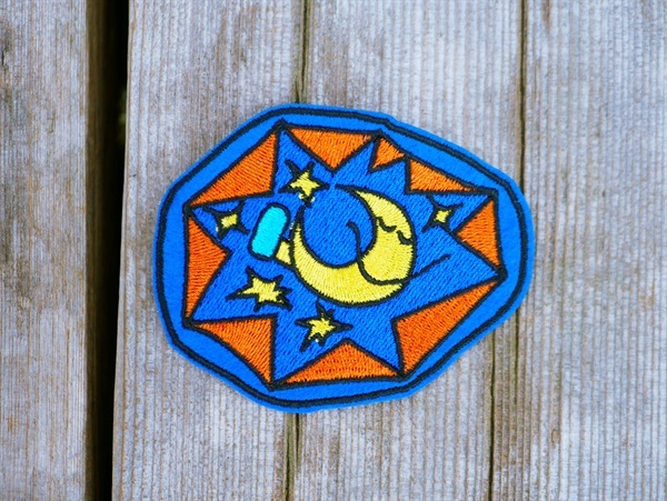 「magic power mystery zone」Daisuke Kondo 刺繍ワッペン（月）【追加分】