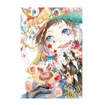 【なつめさんち】アートカードC 「季節外れのクリスマスボーイ」