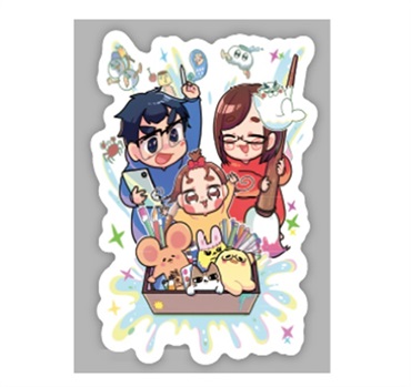 【なつめさんち】ステッカーA「おニューそれえがステッカー」