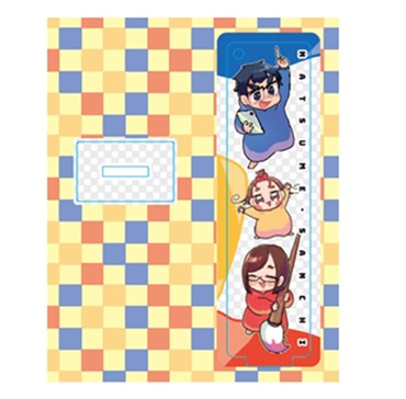 【なつめさんち】アクリルしおりA「なつめファミリーブクマ」