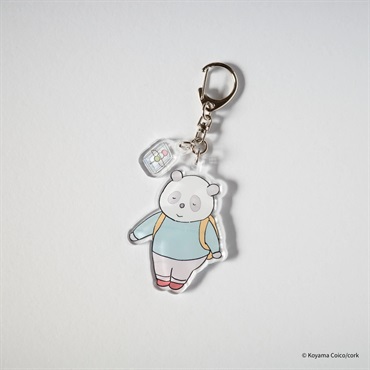 こやまこいこ／ぐれいさんゆらゆらアクリルキーホルダー ひとりお花見