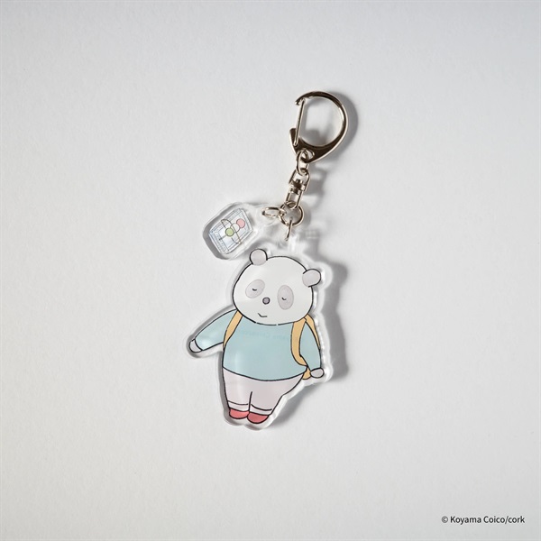 こやまこいこ／ぐれいさんゆらゆらアクリルキーホルダー ひとりお花見