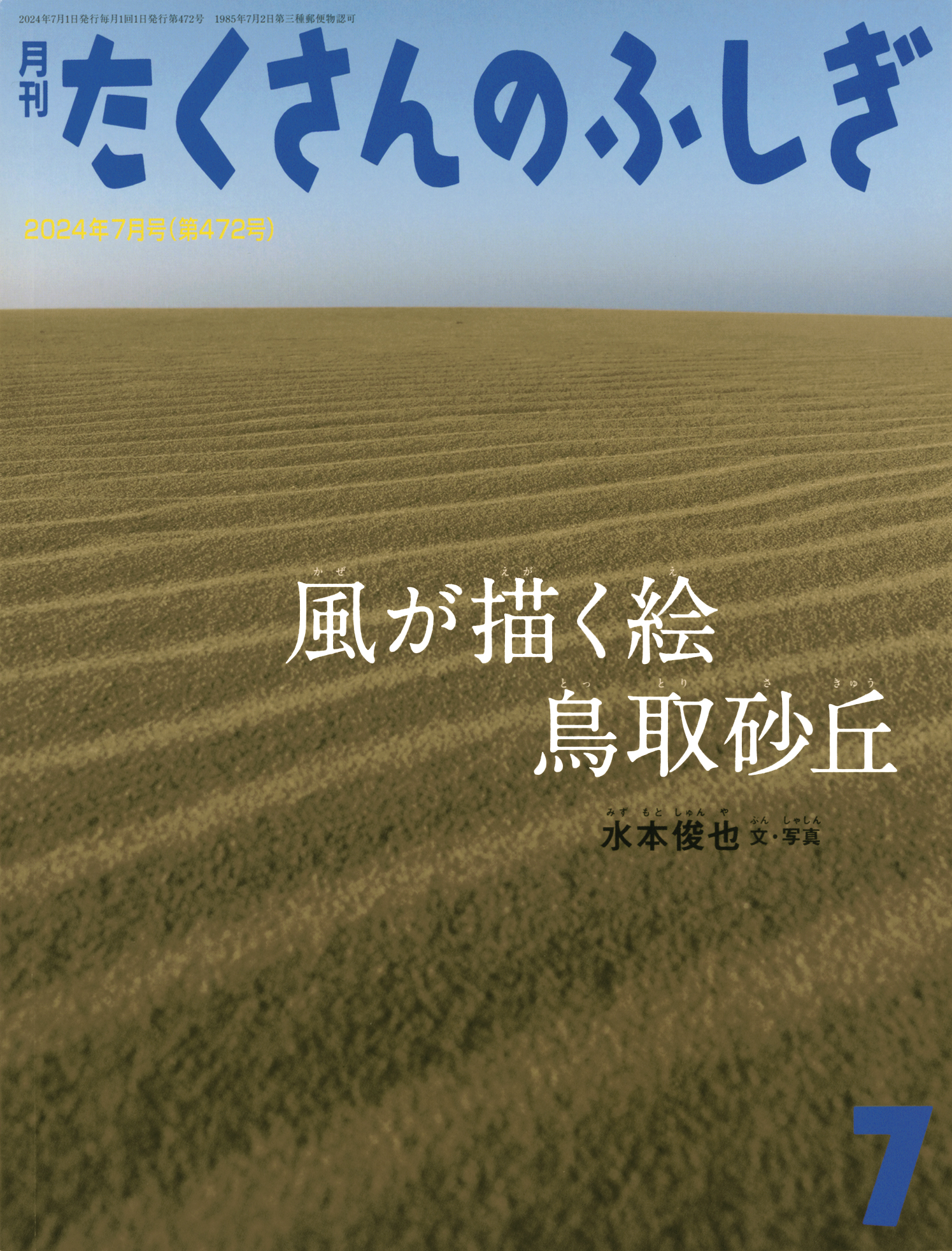 <たくさんのふしぎ>風が描く絵 鳥取砂丘2024年07月号