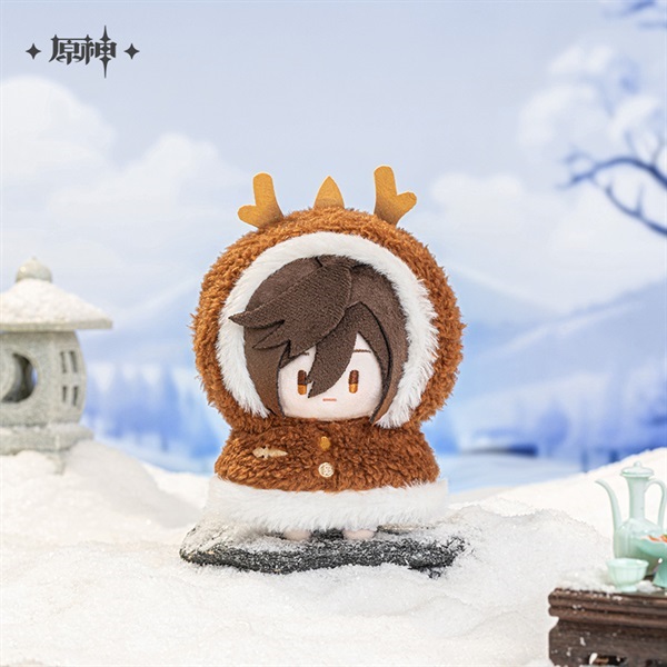【原神】　楽しい雪の日シリーズ　ちびキャラぬいぐるみ　鍾離