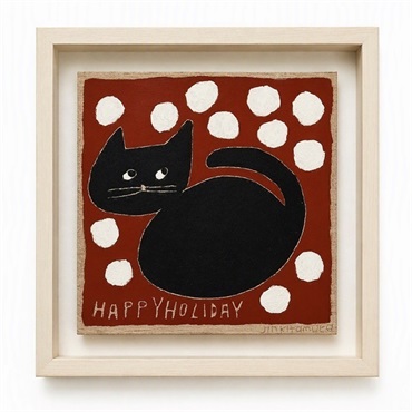 【予約商品】北村人　原画パネル作品「ねこ」