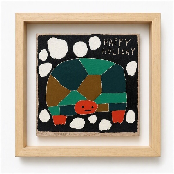 【予約商品】北村人　原画パネル作品「カメ」