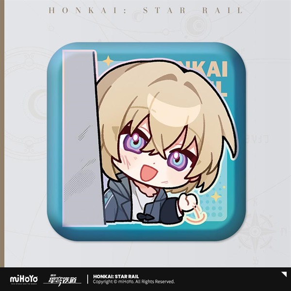 崩壊：スターレイル　パムの展覧室シリーズ　スクエア缶バッジカカワーシャ