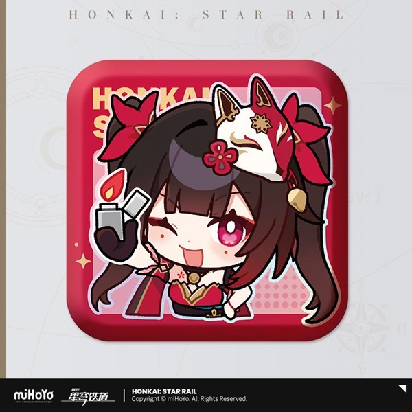 崩壊：スターレイル　パムの展覧室シリーズ　スクエア缶バッジ花火